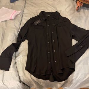 Rag & Bone Black button down women’s shirt
